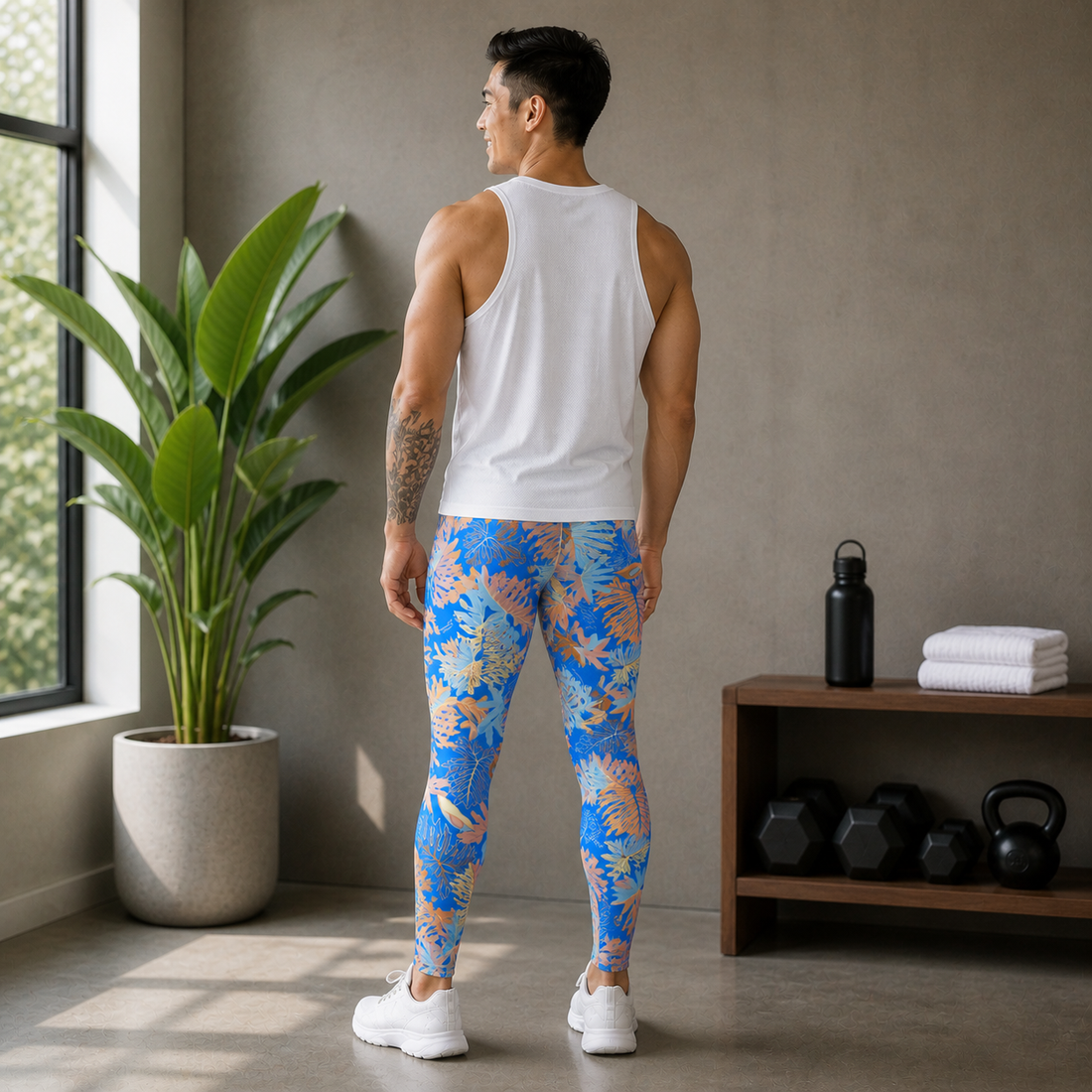 Thaumatophyllum bipinnatifidum – Men’s Athletic Leggings