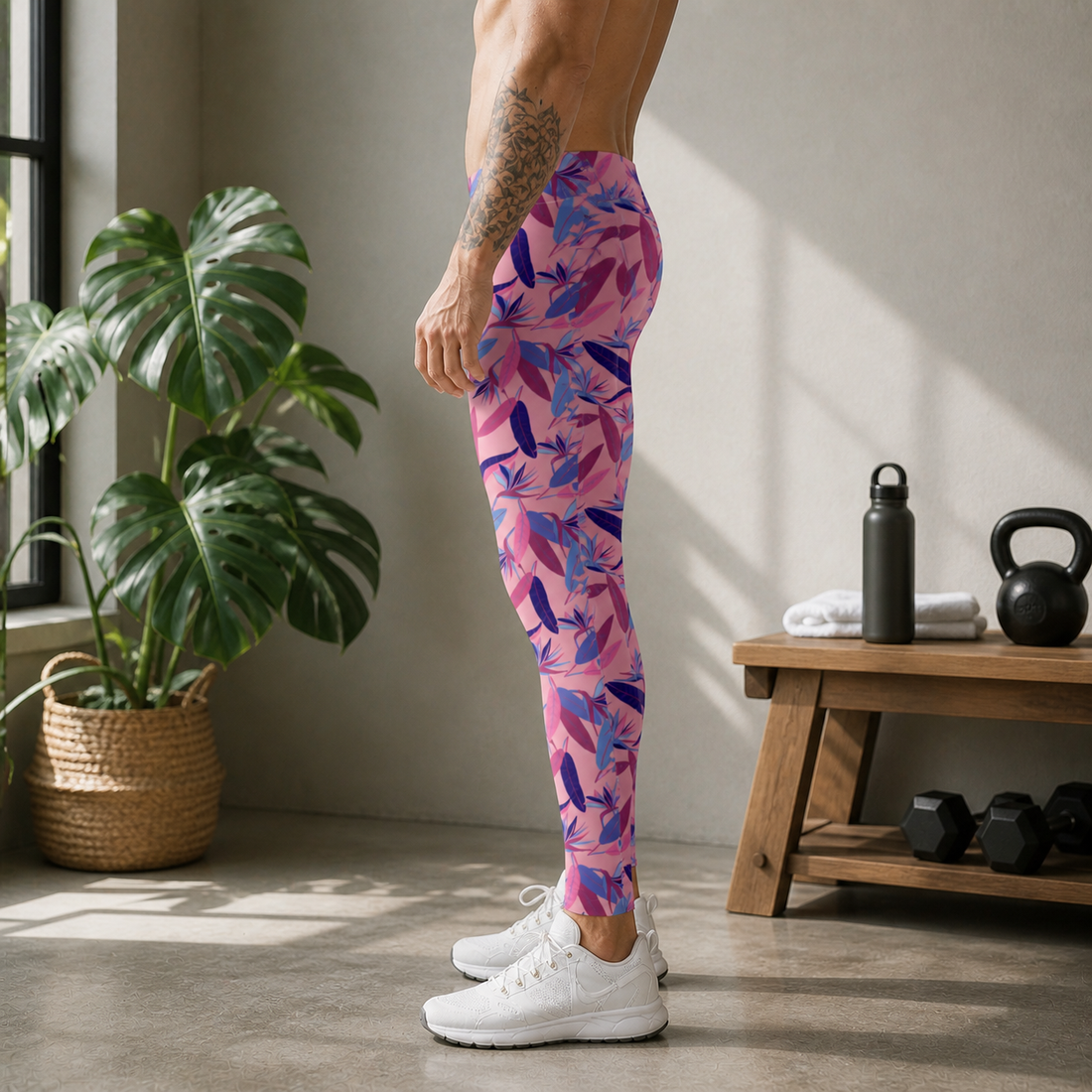 Strelitzia nicolai – Men’s Athletic Leggings