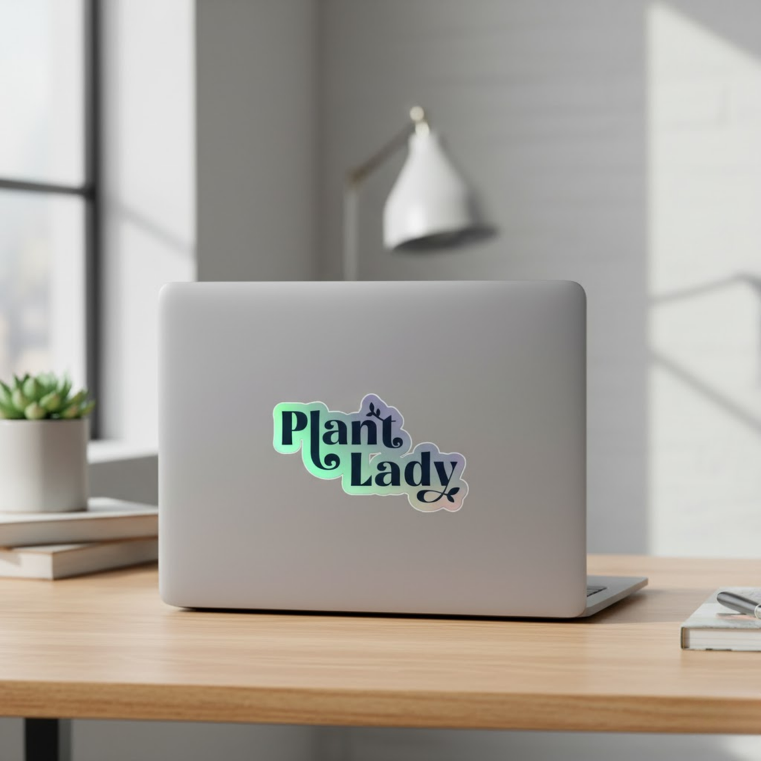 Plant Lady - holographic stickers